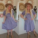 Vintage 70s prairie jurk katoen romy Boomsma laura ashley, Ophalen of Verzenden, Zo goed als nieuw, Vintage, Maat 34 (XS) of kleiner