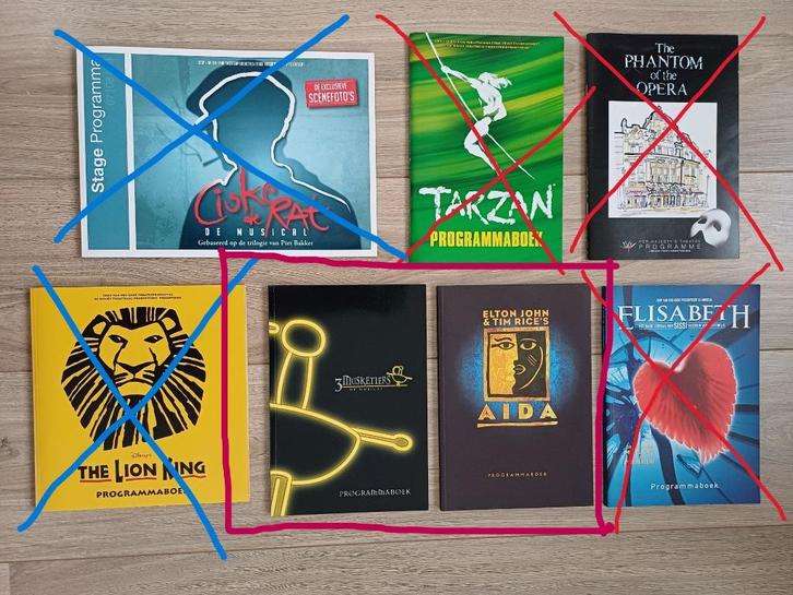 Musical programmaboekje Aida; nieuwstaat!, Boeken, Kunst en Cultuur | Dans en Theater, Zo goed als nieuw, Ballet of Musical, Ophalen of Verzenden