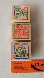 3 Nieuwe Rubber Stampede Kerststempels, Hobby en Vrije tijd, Stempelen, Ophalen of Verzenden, Nieuw, Houten stempel