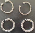 Zilverkleurige Surinaamse "boei" armbanden, Overige materialen, Armband, Ophalen of Verzenden