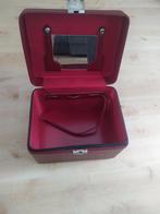 Beautycase kunstleer, Ophalen, Gebruikt, Met spiegeltje(s), Hardcase