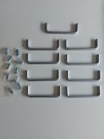 Zgan! 9 RVS Handgrepen. 128 mm., Ophalen of Verzenden, Zo goed als nieuw, Rvs, Overige typen