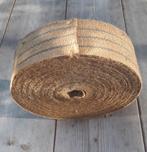 Jute singel 6 cm. 25 meter op de rol vintage, Ophalen of Verzenden