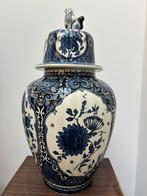 Delfts Blauw Dekselvaas Boch Belgium 40 cm, Ophalen of Verzenden