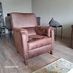 Leren Bank en 2 stoelen, Huis en Inrichting, Ophalen, Zo goed als nieuw
