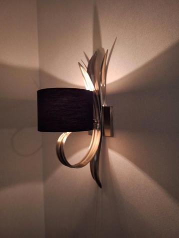 Ninette Wandlamp Antiek Messing & Zwart beschikbaar voor biedingen