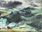 Ad Beekmans - schilderij - 'Ruiter aan Zee' -, Ophalen