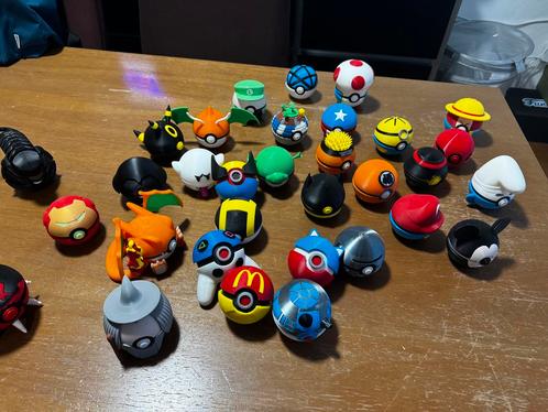 3D Printed Pokeballs - Diverse Themes, Kinderen en Baby's, Speelgoed | Actiefiguren, Nieuw, Ophalen of Verzenden