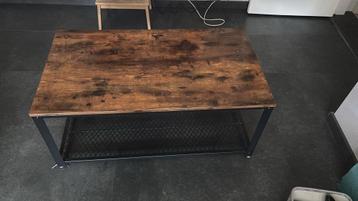  Te koop: Vasagle Salontafel – Hout & Metaal – 106 x 60 cm beschikbaar voor biedingen
