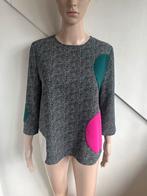 Essentiel Antwerp top blouse maat M grijs roze groen stippen, Maat 38/40 (M), Ophalen of Verzenden, Zo goed als nieuw, Essentiel Antwerp