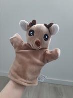 Knuffel handpop Zeeman hert eland bambi K8241, Kinderen en Baby's, Speelgoed | Knuffels en Pluche, Ophalen of Verzenden, Zo goed als nieuw