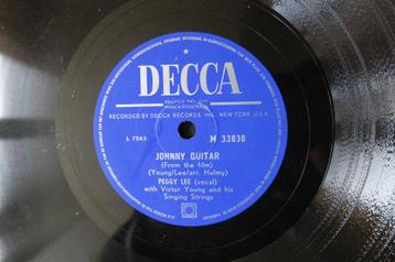 Peggy Lee Johnny guitar 78 toeren 78rpm rpm grammofoonplaat beschikbaar voor biedingen