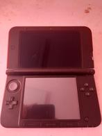 Rode OLD 3DS XL(dual tn) met lader en 2 ds games., Ophalen, 3DS XL, Rood, Gebruikt