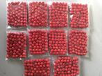 500 houten kralen 10mm rood, Ophalen of Verzenden, Nieuw, Kraal