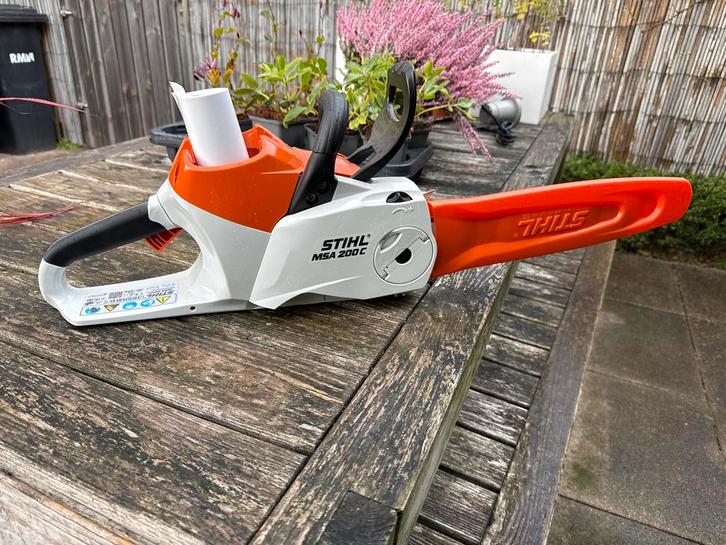 Stihl MSA 200 C Accu Kettingzaag - Zo goed als nieuw, Tuin en Terras, Bladblazers, Nieuw, Handgedragen, Accu, Ophalen