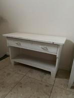 Vintage Halbankje  met Lade - Brocant Stijl, Gebruikt, Met lade(s), 25 tot 50 cm, Overige houtsoorten