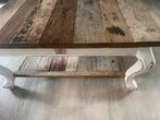 Riviera Maison Salontafel Vierkant Teakhout, Huis en Inrichting, Tafels | Salontafels, Gebruikt, Minder dan 50 cm, Vierkant, Teakhout