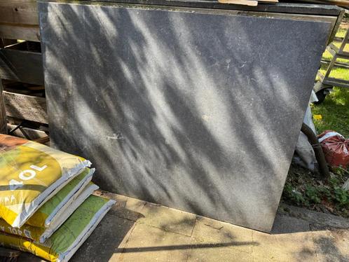 Plaat Belgisch hardsteen 2cm voor keuken buitenken bar tafel, Tuin en Terras, Tuintafels, Zo goed als nieuw, Rechthoekig, Overige materialen