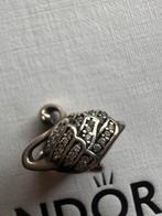 Pandora bedel zwaan met strass. Pave, Pandora, Ophalen of Verzenden, Zo goed als nieuw, Zilver