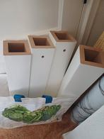 Witte Tafelpoot Set - Nieuwstaat, Tafelpoot, Minder dan 50 cm, 50 tot 100 cm, Kunststof