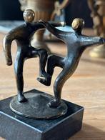 Bronzen Beeldje Dansend Paar op Marmeren Voet, Ophalen of Verzenden