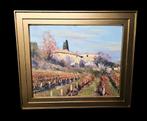 BEAUMES-DE-VENISE  landschap.Gesign., Antiek en Kunst, Kunst | Schilderijen | Klassiek, Ophalen of Verzenden