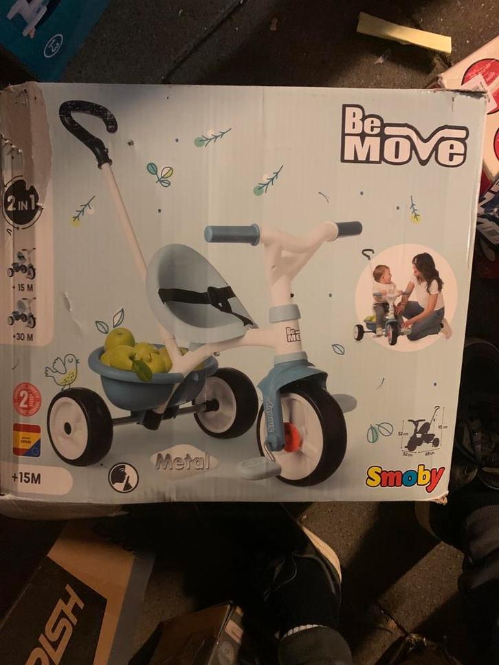 Smoby Be Move Loopfiets/Duwfiets, Kinderen en Baby's, Speelgoed | Buiten | Voertuigen en Loopfietsen, Nieuw, Loopfiets, Ophalen of Verzenden