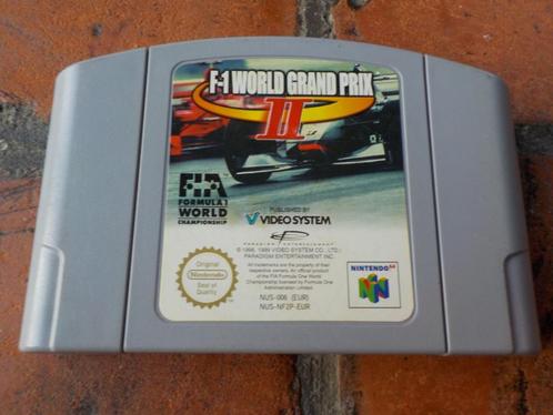 Nintendo 64 spel F-1 World Grand Prix II N64, Spelcomputers en Games, Games | Nintendo 64, Gebruikt, Racen en Vliegen, Ophalen of Verzenden
