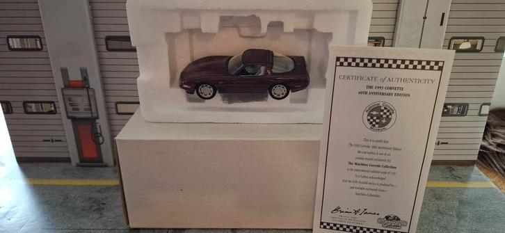 1.43 chevrolet corvette 40th annivesary edition, Hobby en Vrije tijd, Modelauto's | 1:43, Zo goed als nieuw, Auto, Matchbox, Ophalen of Verzenden