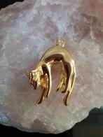 Panter/kat hanger/Speld  Broche. Goudkleurig., Ophalen of Verzenden, Nieuw, Goud, Overige materialen