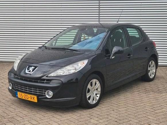 Peugeot 207 1.6 VTI 16V 5DR 2008 Zwart NAP lage km!, Auto's, Peugeot, Particulier, ABS, Achteruitrijcamera, Adaptieve lichten
