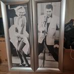 Foto met lijst Marilyn Monroe & Elvis Presley, Huis en Inrichting, Woonaccessoires | Schilderijen, Tekeningen en Foto's, Ophalen