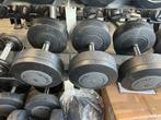 2 x 38-40-42 kg technogym dumbbells dumbell set gewichten, Ophalen, Dumbbell, Dumbbells, 38-40-42 kg