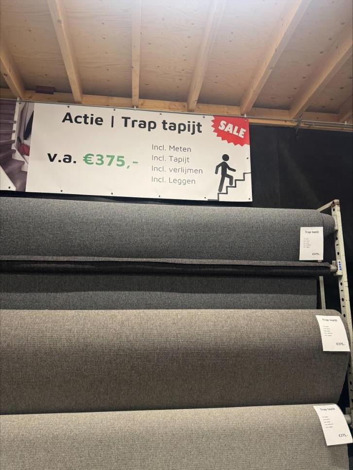 Trapbekleding aanbieding- compleet gelegd vanaf 375 euro, Huis en Inrichting, Stoffering | Tapijten en Kleden, Nieuw, 200 cm of meer