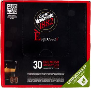 Caffè Vergnano Cremoso – 30 Capsules (Nespresso compatibel) beschikbaar voor biedingen