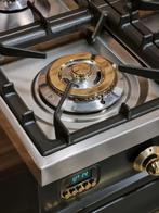 Luxe Fornuis Boretti 60cm antraciet + messing 4 pits, Witgoed en Apparatuur, Niet ingevuld, Niet ingevuld, Zo goed als nieuw, Energieklasse A of zuiniger
