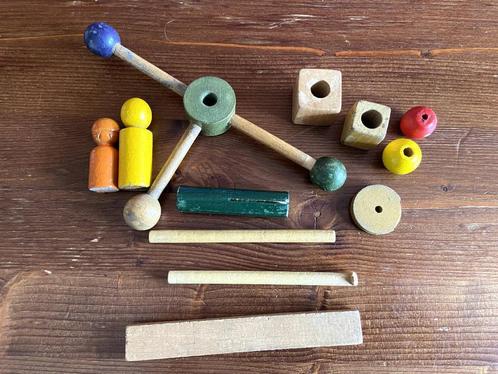Houten speelgoed vintage losse onderdelen, Verzamelen, Speelgoed, Gebruikt, Ophalen of Verzenden