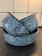Grijze wolk emaille schalen., Antiek en Kunst, Antiek | Emaille, Ophalen