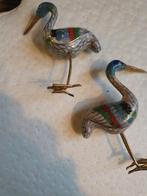 Cloisonné Vogeltjes - Set van 2, Antiek en Kunst, Antiek | Emaille, Ophalen of Verzenden