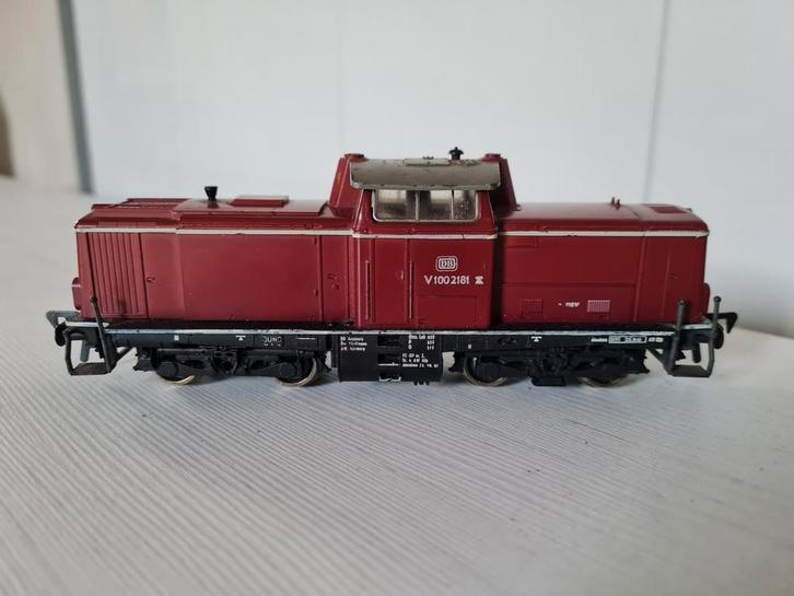 Fleischmann H0 V100 DB dieselloc 1382, Hobby en Vrije tijd, Modeltreinen | H0, Gebruikt, Locomotief, Gelijkstroom, Fleischmann