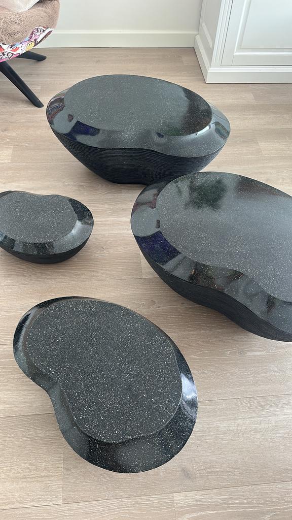 Luxe zwarte stenen salontafels – helemaal nieuw!, Antiek en Kunst, Antiek | Woonaccessoires, Ophalen of Verzenden