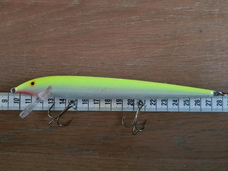 Rapala Original Floating 18 Fluorescent Chartreuse, Watersport en Boten, Hengelsport | Roofvissen, Zo goed als nieuw, Overige typen