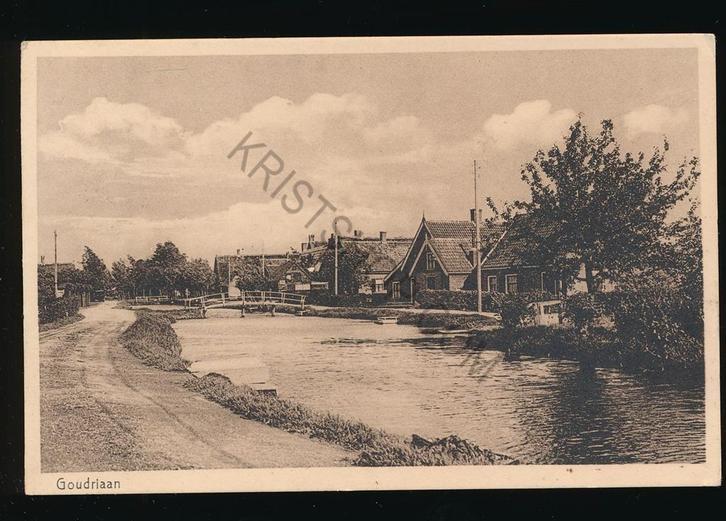 Goudriaan [KRST009-2044, Verzamelen, Ansichtkaarten | Nederland, Gelopen, Zuid-Holland, 1940 tot 1960, Verzenden