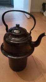 Antieke zwarte potkachelketel, Antiek en Kunst, Ophalen of Verzenden