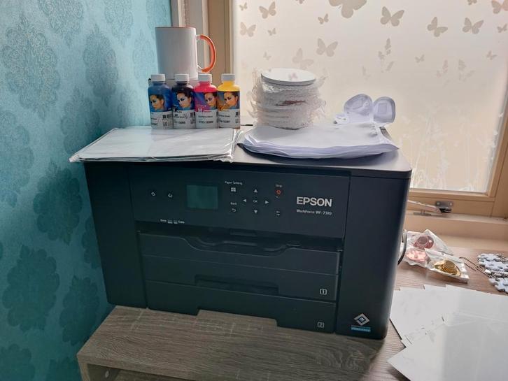 Sublimatie printer + benodigheden LEES BESCHRIJVING!, Computers en Software, Printers, Ophalen of Verzenden