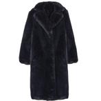 Bontjas marccain winterjas zwart luxe mantel faux fur, Kleding | Dames, Zwart, Ophalen of Verzenden, Zo goed als nieuw, Maat 36 (S)