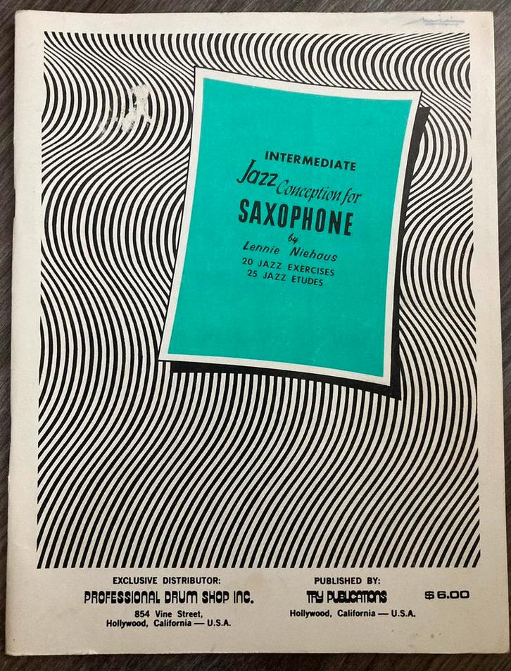 Intermediate Jazz Conception for SAXOPHONE - Lennie Niehaus, Muziek en Instrumenten, Bladmuziek, Gebruikt, Ophalen of Verzenden