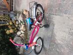 Roze kinderfiets, Ophalen, Gebruikt, 16 tot 20 inch