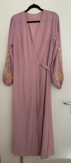 Roze wikkeljurk/kimono L 40/42 maxi boho, Verzenden, Maat 42/44 (L), Zo goed als nieuw, Roze