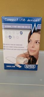 Sweex Externe 4-Poorts Mini Hub USB 2.0, Ophalen of Verzenden, Nieuw, Sweex